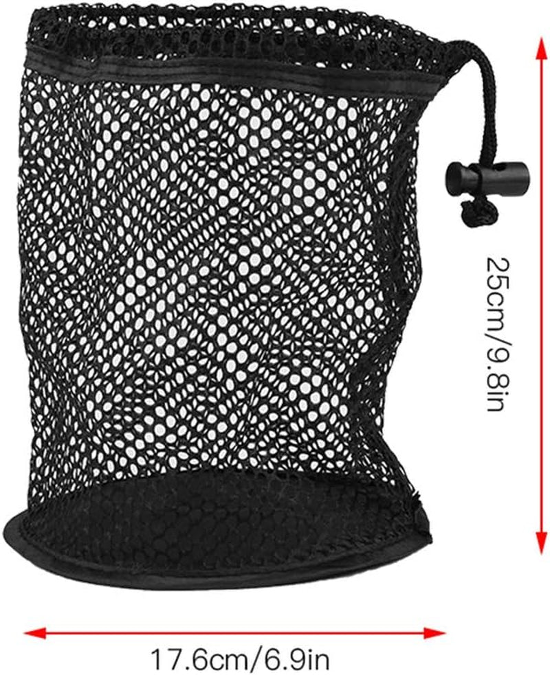 VGEBY Ball Mesh Bag, Lightweight Nylon Mesh Drawstring Drawstring Pouch Balls Holder Storage Collector(50 Balls Collector)