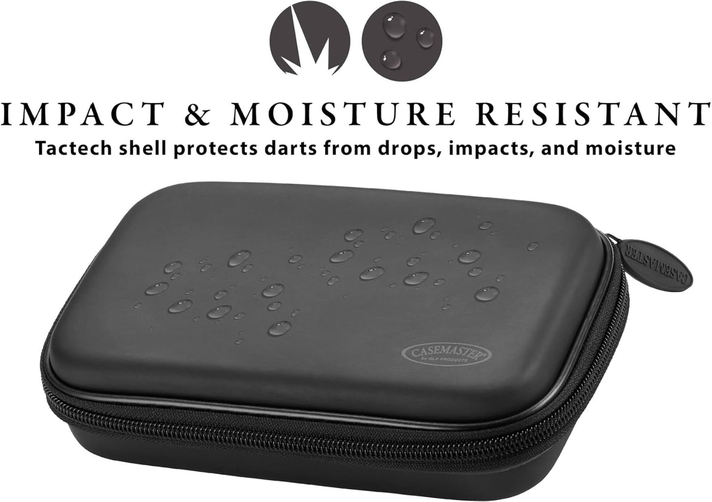Casemaster Sentinel EVA Foam Shell Dart Case, Holds 6 Darts and Extra Accessories, Tips, Shafts and Flights, Compatible with Steel Tip and Soft Tip Darts