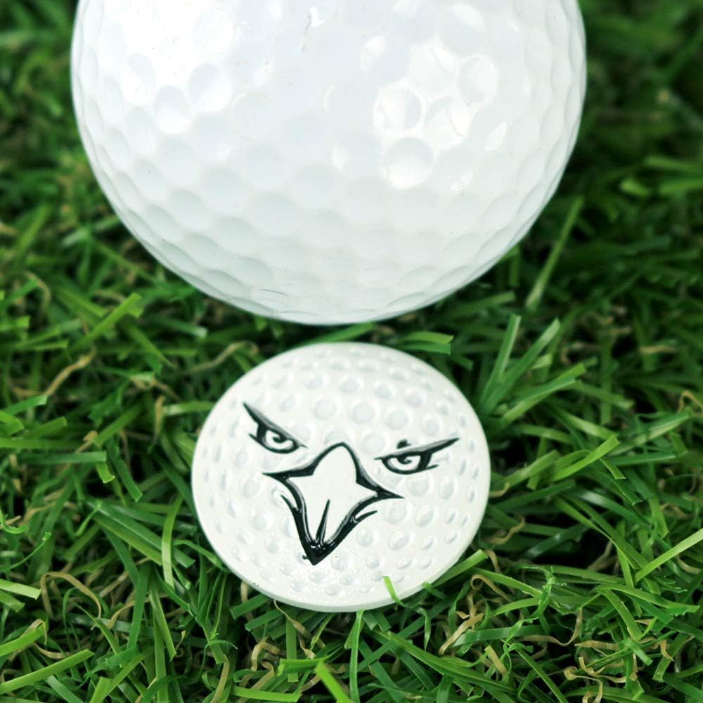 Myartte Creative Golf Ball Marker Soft Enamel Golf Markers 24.4MM Assorted 5 Pcs