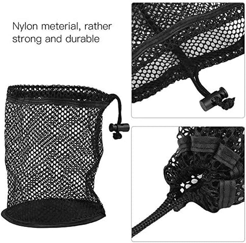 VGEBY Ball Mesh Bag, Lightweight Nylon Mesh Drawstring Drawstring Pouch Balls Holder Storage Collector(50 Balls Collector)
