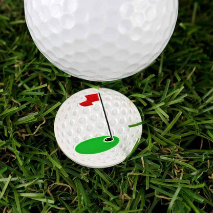 Myartte Creative Golf Ball Marker Soft Enamel Golf Markers 24.4MM Assorted 5 Pcs