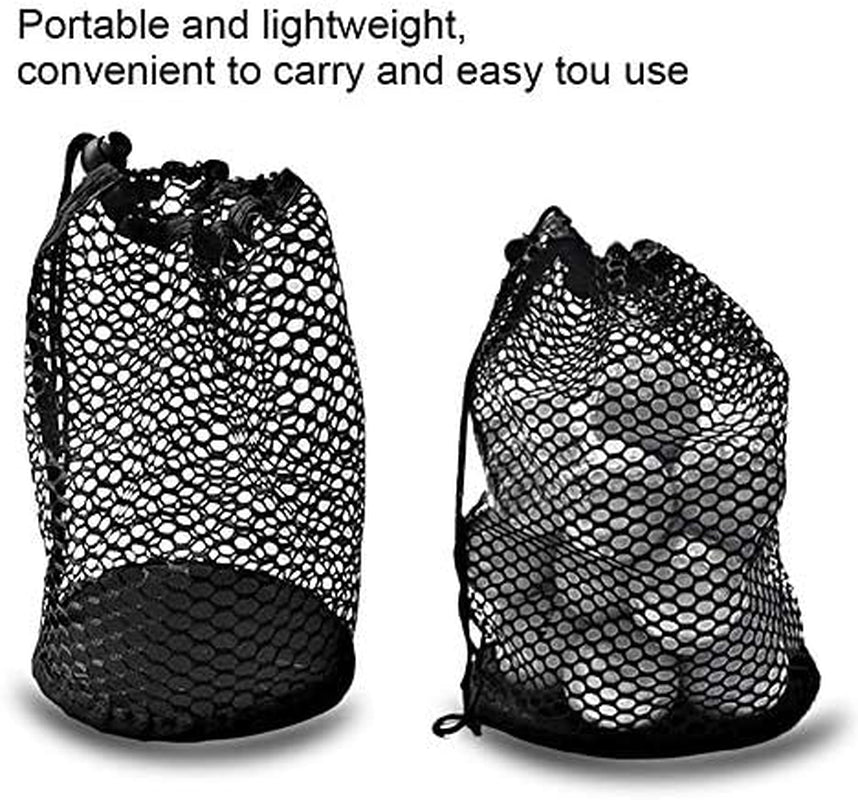 VGEBY Ball Mesh Bag, Lightweight Nylon Mesh Drawstring Drawstring Pouch Balls Holder Storage Collector(50 Balls Collector)
