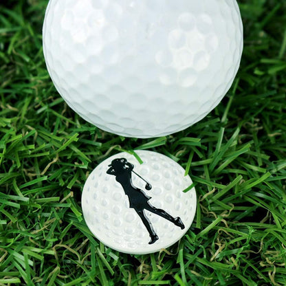 Myartte Creative Golf Ball Marker Soft Enamel Golf Markers 24.4MM Assorted 5 Pcs