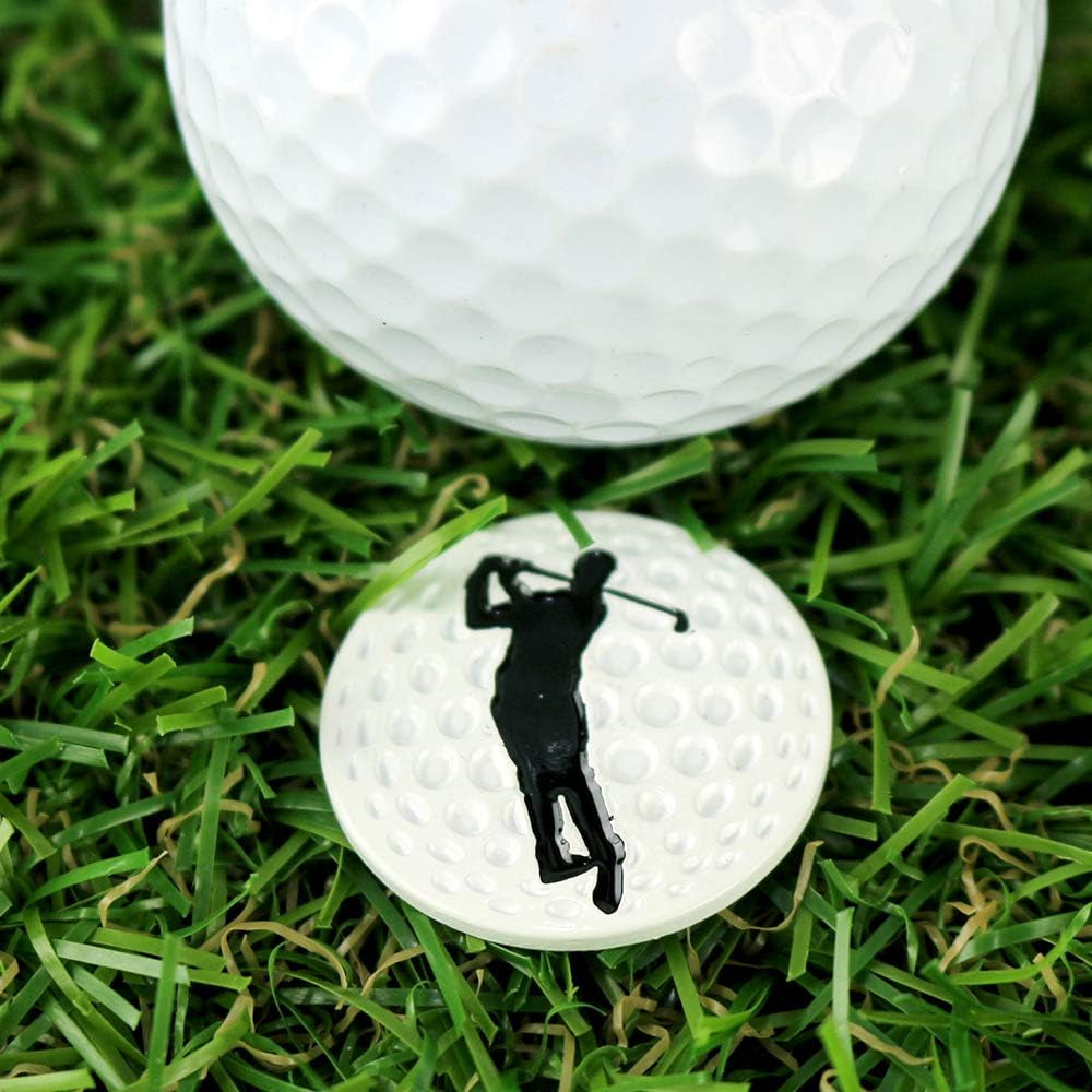 Myartte Creative Golf Ball Marker Soft Enamel Golf Markers 24.4MM Assorted 5 Pcs